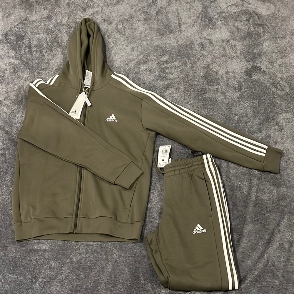 Adidas Olive Green Tracksuit